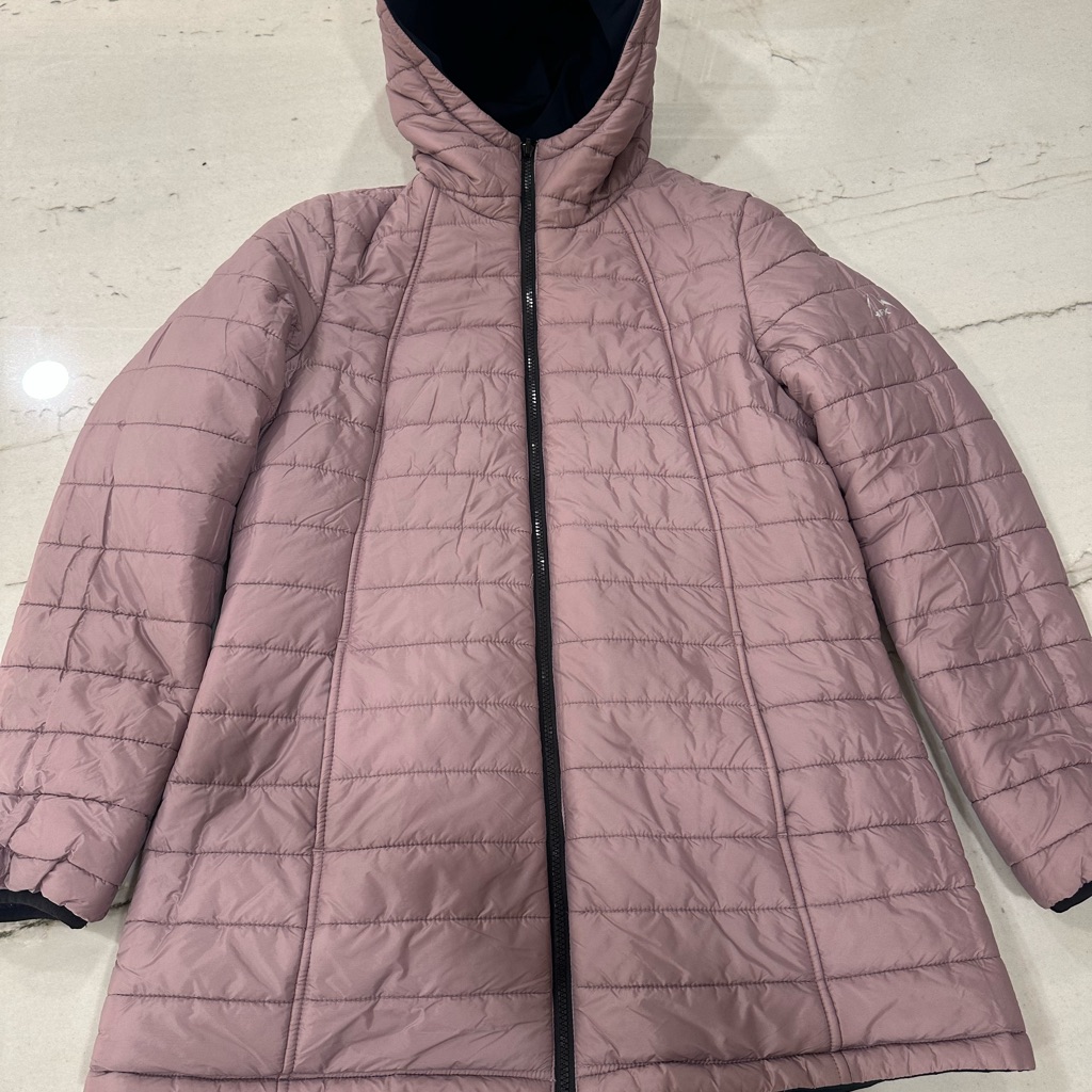 Woman’s Hfx Lightweight Puffer Jacket Reversible, Pink/Blue L: 30 W: 20